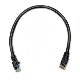 12 inch RJ45/Cat6 Ethernet Cable - Black