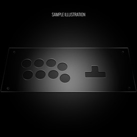 Blank Plexi Cover for MixBox Arcade 12 Panel - Focus Attack