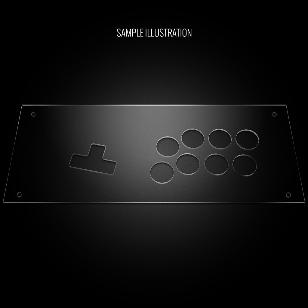 Blank Plexi Cover for MixBox Arcade 12 Panel - Focus Attack