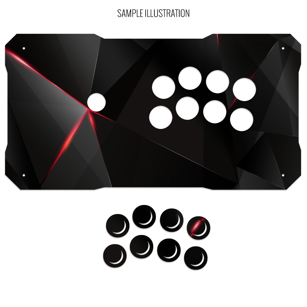 Artwork Print and Cut for BNB Fightstick Gen 1 Noir Panel