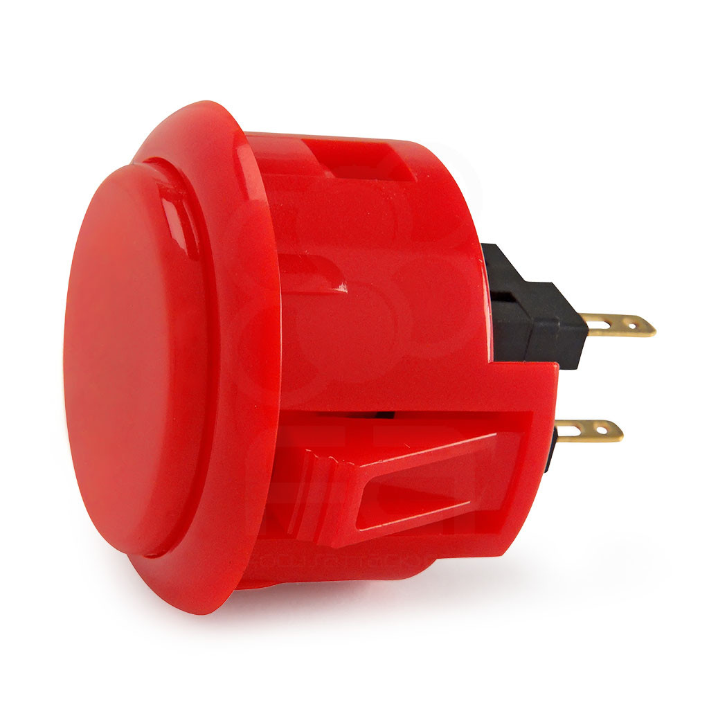 Sanwa OBSF 30mm Pushbuttons Dark Red