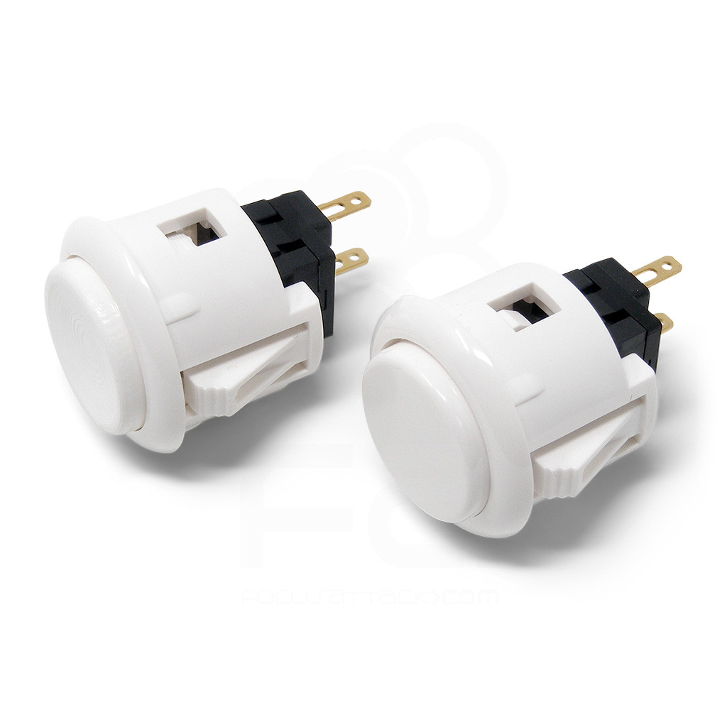 LayerShift RetroCaps 24MM Concave Plunger for OBS(X) - White