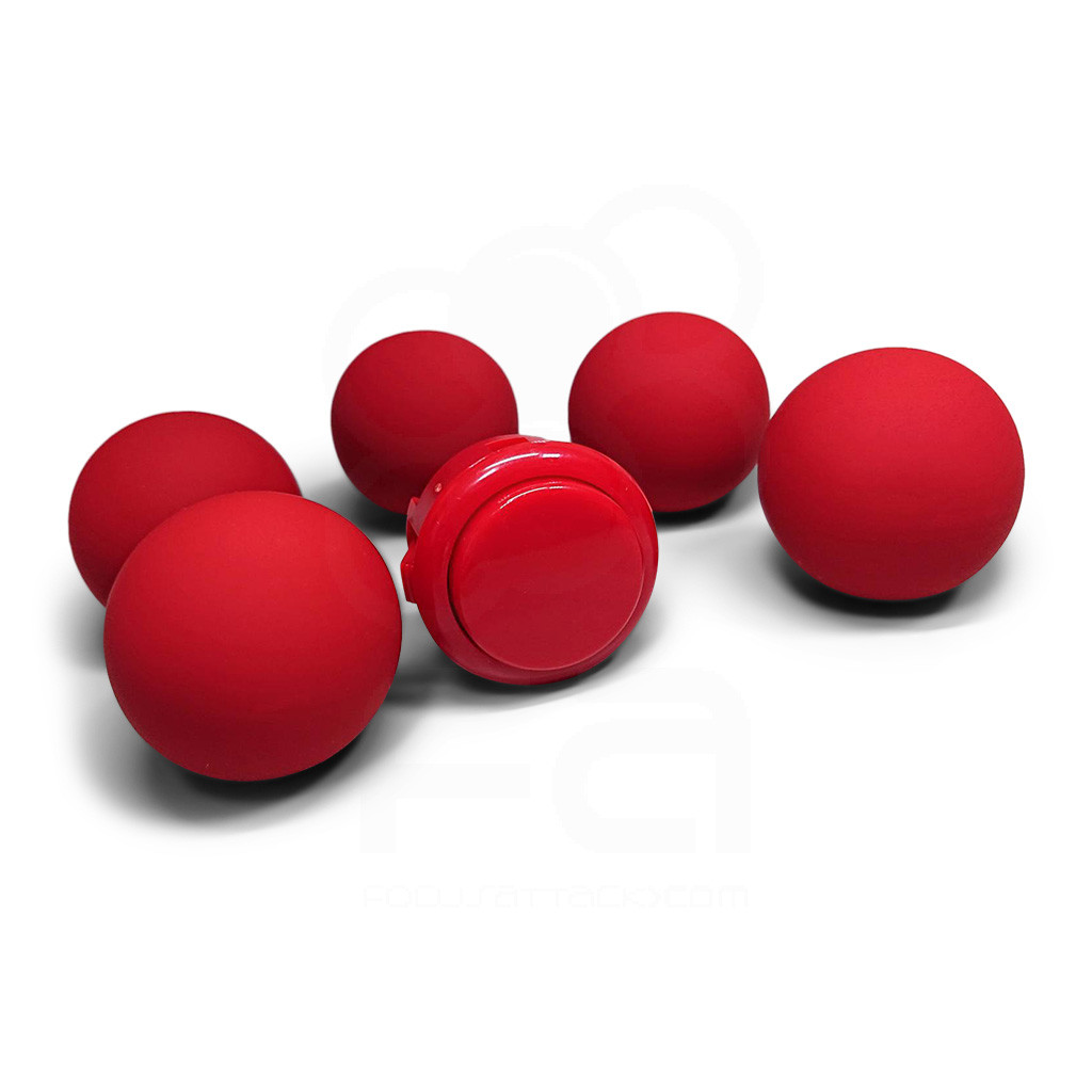 KINU Silky Touch Rubber Coated Balltop - Red - Focus Attack