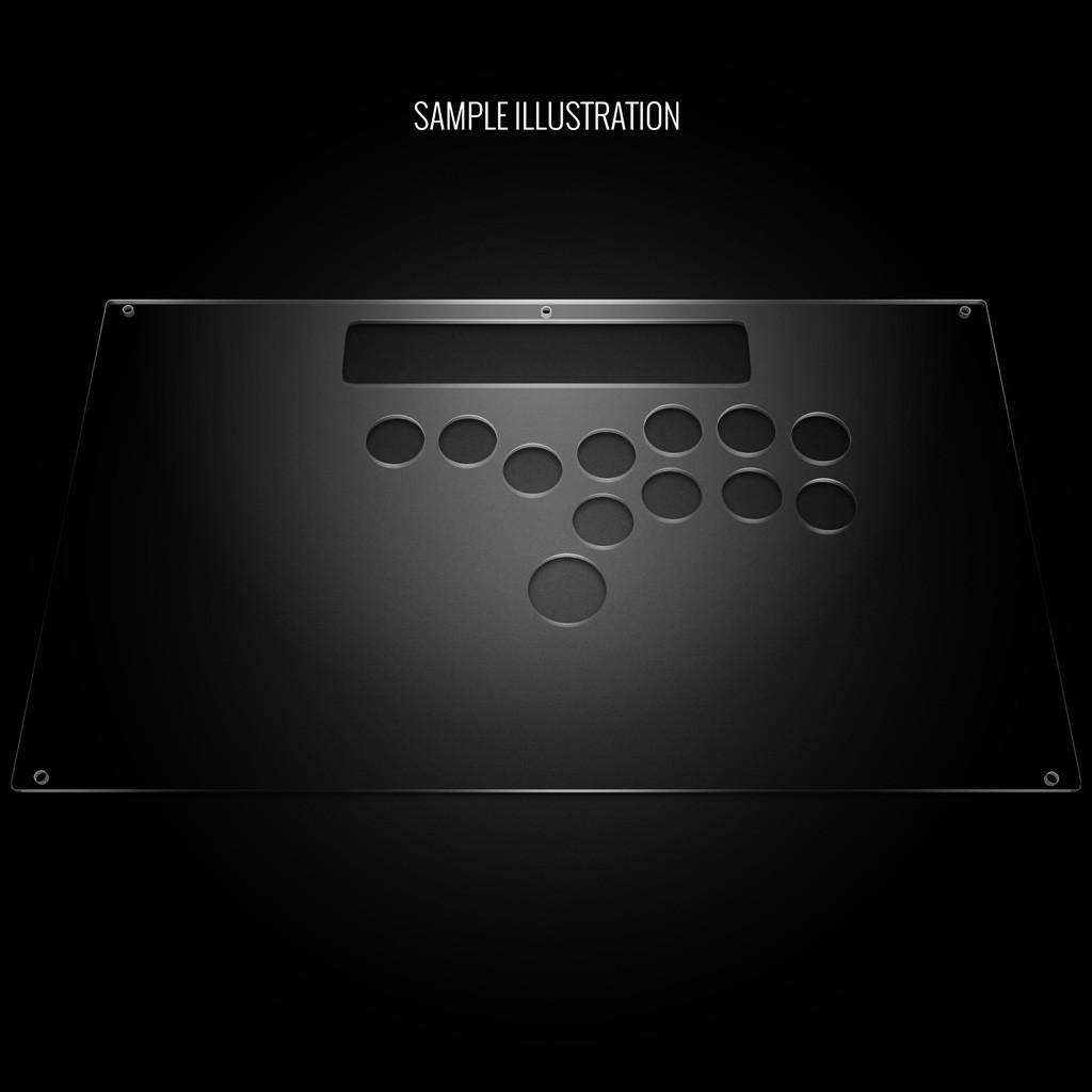 Blank Plexi Cover for Razer Panthera Stickless Replacement Panel