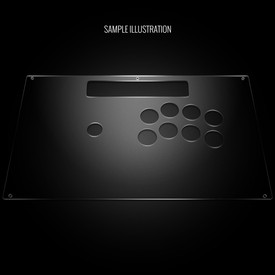 Blank Plexi Cover for Razer Panthera Noir Replacement Panel