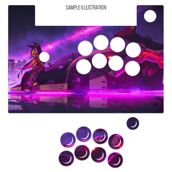 Artwork Print and Cut for Hori Fightstick Alpha (Read