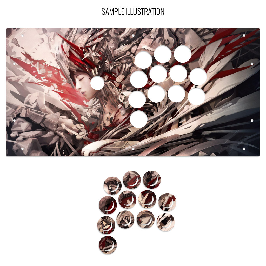 Artwork Print and Cut for HitBox™ Cross|Up