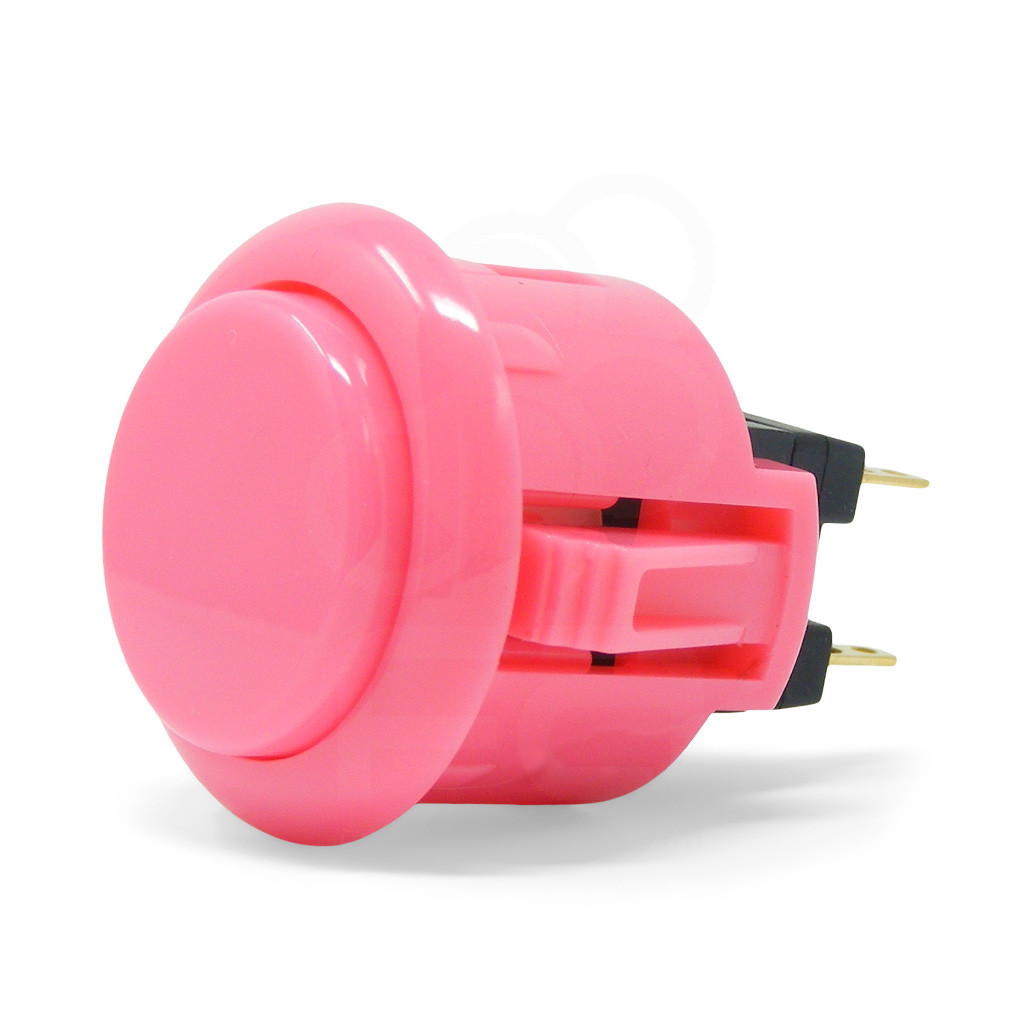 ピンクフラッシュアナンダライト Joystick Parts - Sanwa OBSF-24 Pushbuttons: Focus Attack
