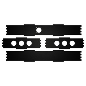 BNB Fightstick Gen 2 Black Matte Plexi Replacement Side Panels - 1.75 Inches [SOLO]
