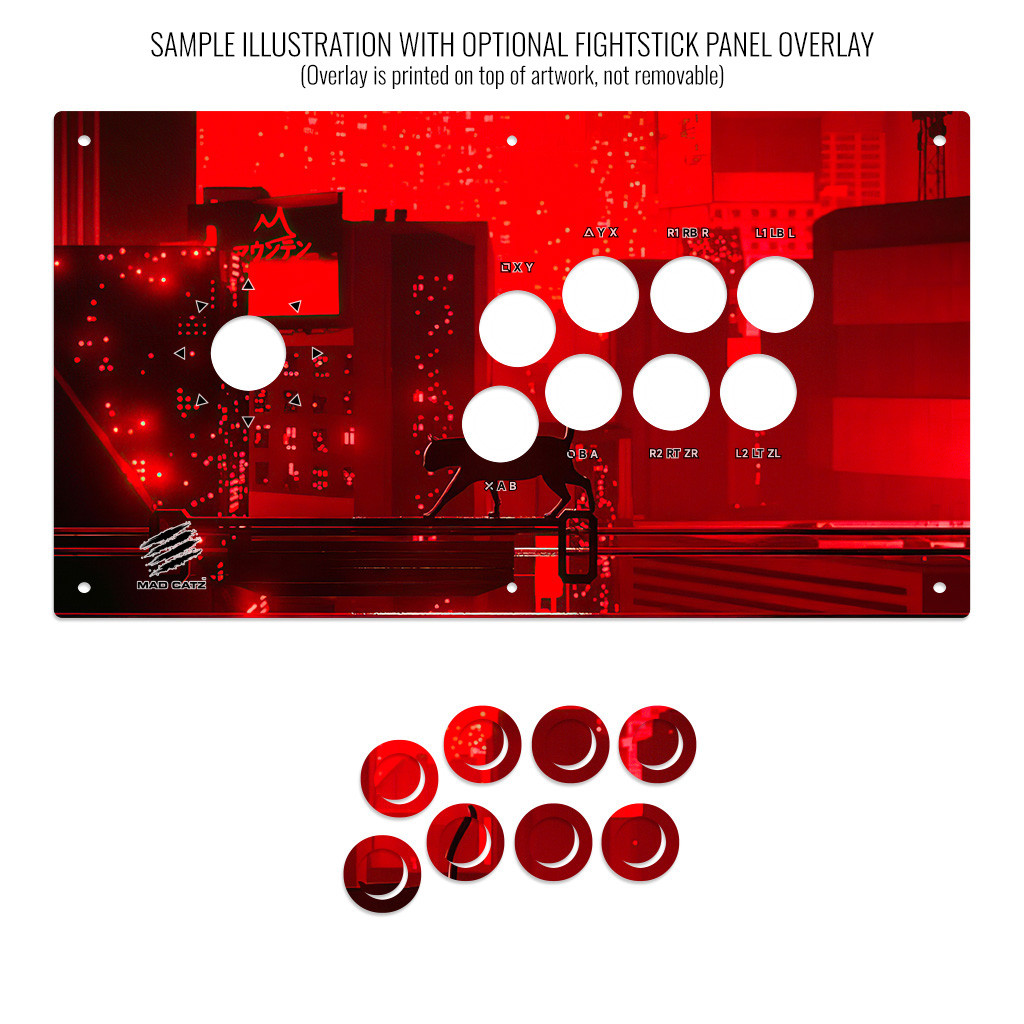 Artwork Print and Cut for MadCatz T.E.3 - Focus Attack