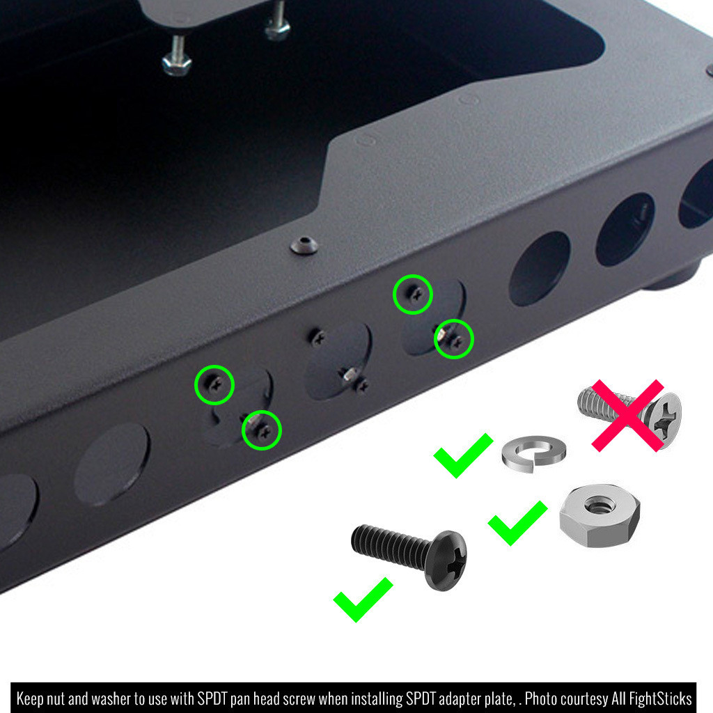 Installation tip into AFS 3-3n-3 Fightstick Enclosure