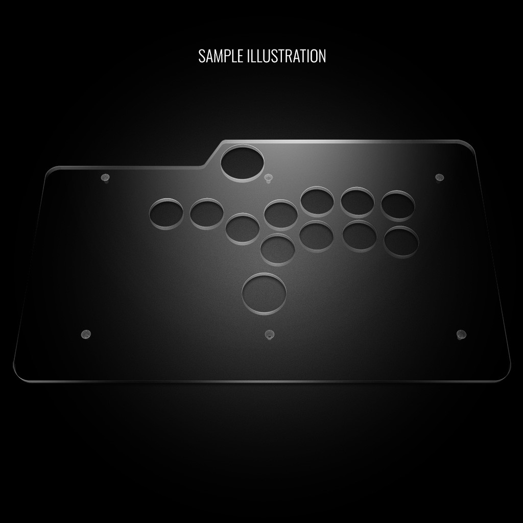 Mayflash F500/Elite/Venom Stickless Custom Art/Plexi Bundle