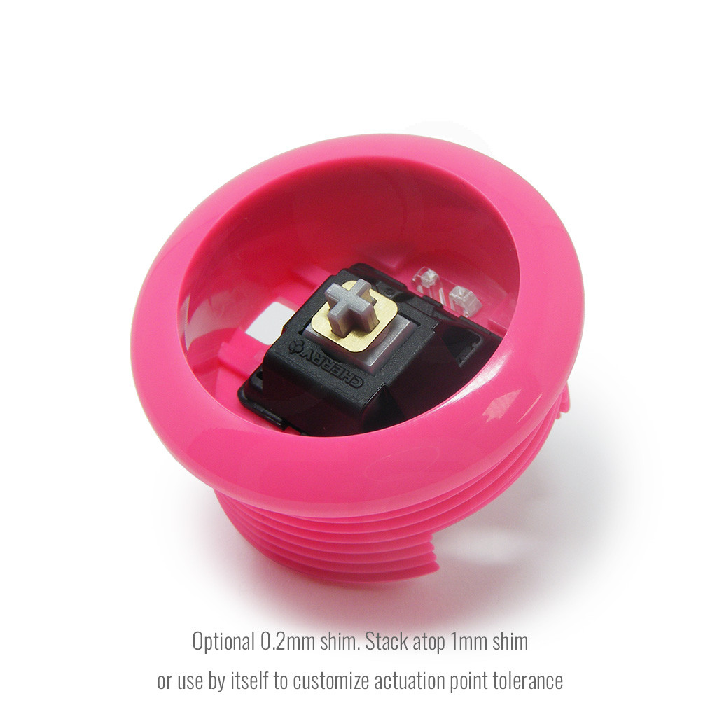 Seimitsu Alutimo MX 24mm Translucent Screwbutton Blue