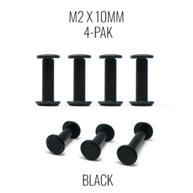 M2x10mm Chicago Bolt and Screw for Haute42 Mini - Black (4 Pak)