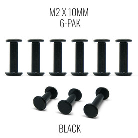 M2x10mm Chicago Bolt and Screw for Haute42 B16 - Black (6 Pak)