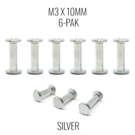 M3x10mm Chicago Bolt and Screw for Haute42 B16 - Silver (6 Pak)