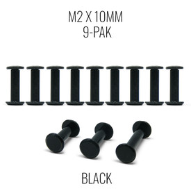 M2x10mm Chicago Bolt and Screw for Haute42 R Series - Black (9 Pak)