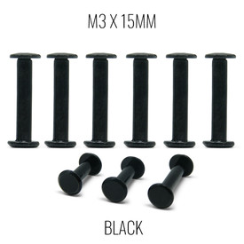 M3x15mm Chicago Bolt and Screw for Haute42 G Series - Black (6 Pak)