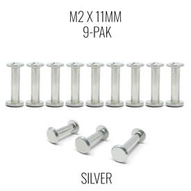 M2x11mm Chicago Bolt and Screw for Haute42 T Series - Silver (9 Pak)