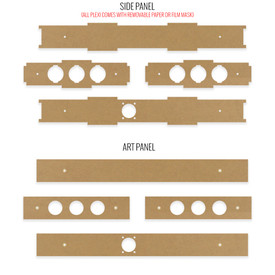 BNB Fightstick Gen 2 and 3 Clear Replacement Side Panels - 1.5 Inches