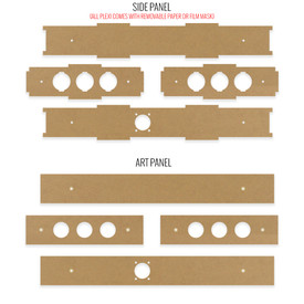 BNB Fightstick Gen 2 and 3 Clear Replacement Side Panels - 1.75 Inches