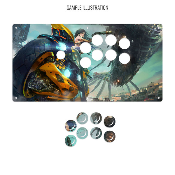 Artwork Print and Cut for AllFightSticks 16