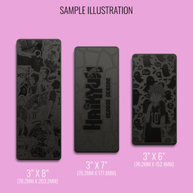 Full Custom Non-Slip Foam 3-Inch Wide Rectangle Pads