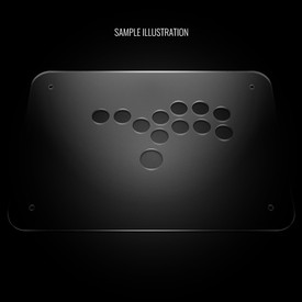 Blank Plexi Cover for Junk Food Arcades Snackbox Gen 2 Button Only Panel