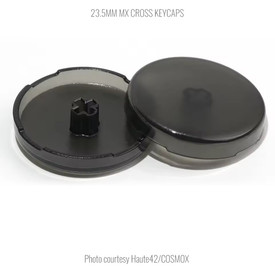 Official Haute42 MX Translucent Cross Keycaps: 23.5mm: Smoke