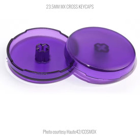 Official Haute42 MX Translucent Cross Keycaps: 23.5mm: Purple