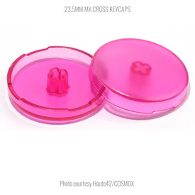 Official Haute42 MX Translucent Cross Keycaps: 23.5mm: Pink