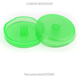 Official Haute42 MX Translucent Cross Keycaps: 23.5mm: Green