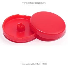 Official Haute42 MX Solid Cross Keycaps: 23.5mm: Red