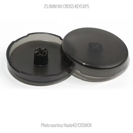 Official Haute42 MX Translucent Cross Keycaps: 25.8mm: Smoke