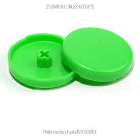 Official Haute42 MX Solid Cross Keycaps: 25.8mm: Green