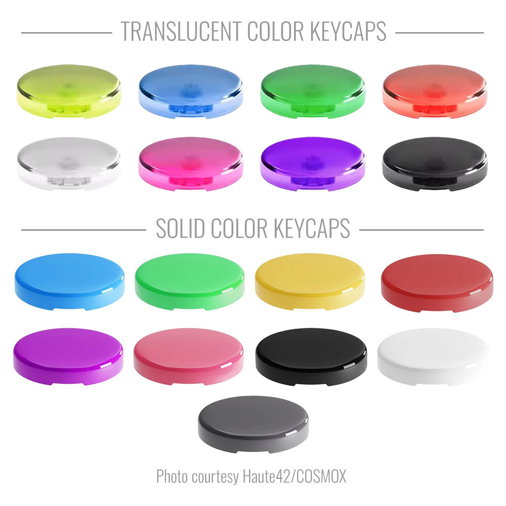 Official Haute42 MX Solid Cross Keycaps: 25.8mm: Violet - Focus Attack