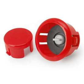 Sanwa OBSFS Silent 30mm Pushbuttons: Dark Red