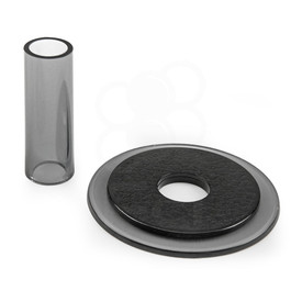 Sanwa JLF-CD Translucent Smoke Shaft & Matching Dustwasher Set