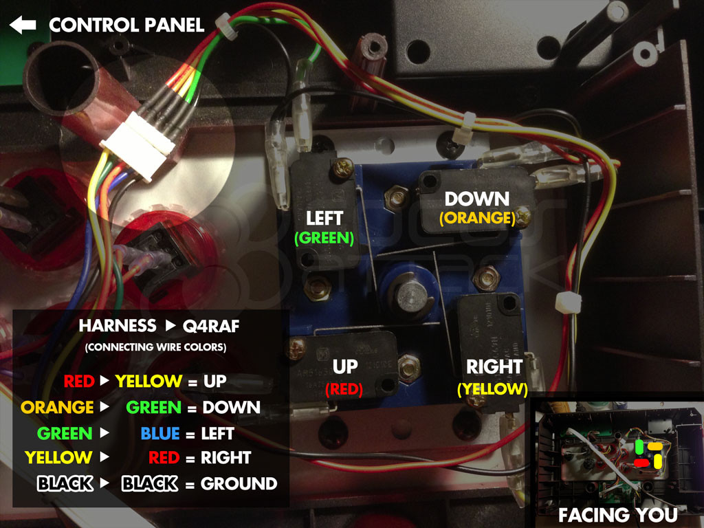 ... joystick harness · Guide to installing the .187 to 5-pin harness in Qanba Q4RAF or Eightarc .