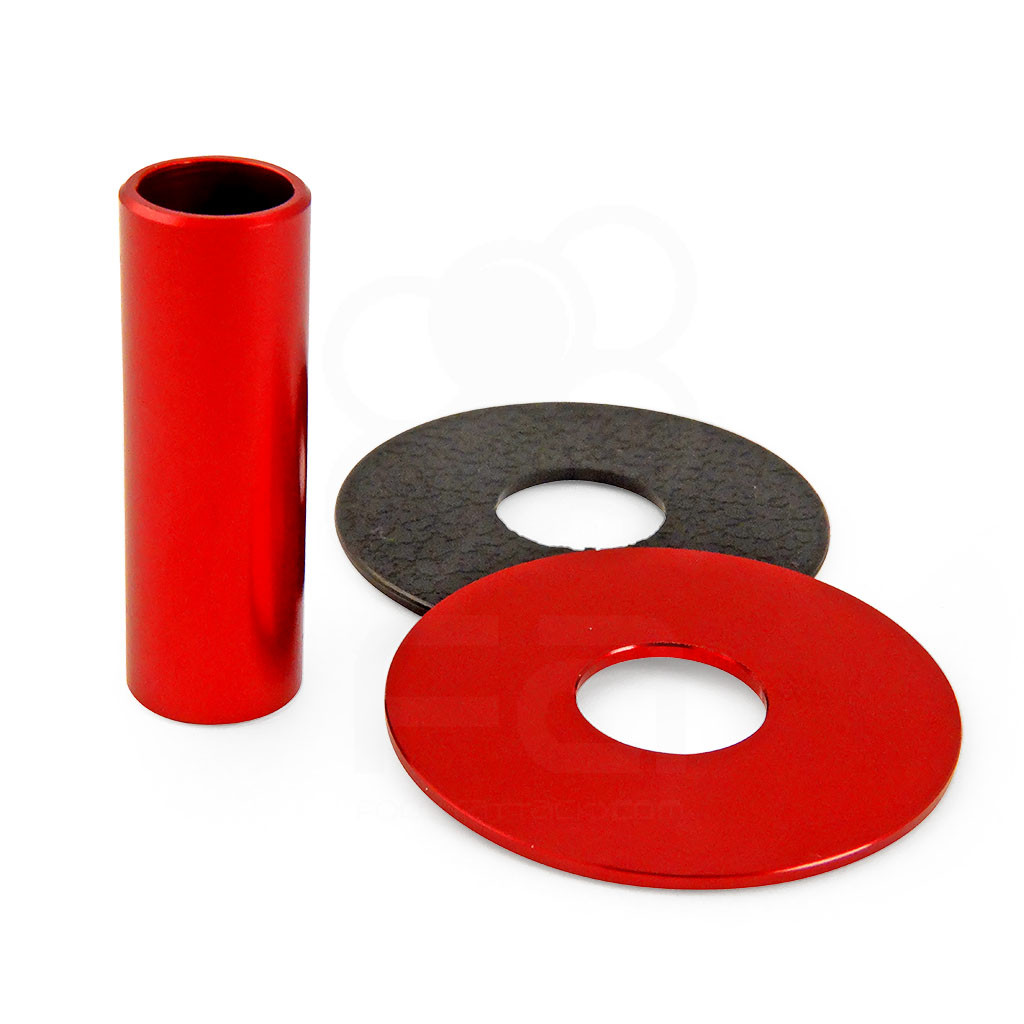 JLF-ALU Series Shaft/Dustwasher Set: Red