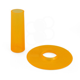 Seimitsu Translucent Color Orange Shaft & Matching Dustwasher Set