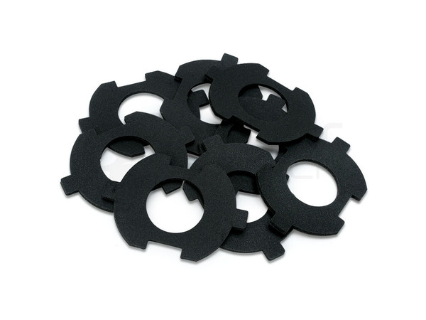 Available in a pack of 8 washers with Silencer logo sticker.