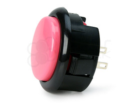 Seimitsu PS-15 Low Profile Pushbutton Pink/Black