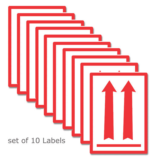 red iata red arrow labels 10pk dryfur pet airline travel supplies