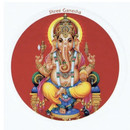 Round Magnet With Seated Ganesh