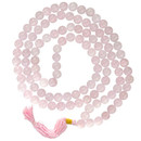 Rose Quartz Prayer Mala - 108 Beads 36"