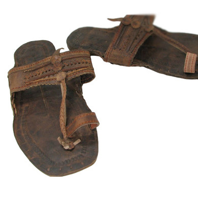 Very comfortable genuine leather sandal, handmade natural leather sanda -  Afrikrea