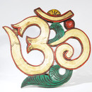 Carved Wood Om Small