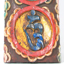Hand Carved Om Mani Padme Hum Wall Plaque