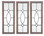 Accessories Abroad Wood/Iron Mirror Frame Set of 3